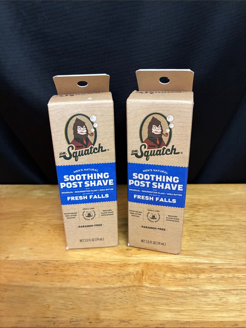 Dr Squatch Fresh Falls Soothing Post Shave - Blue box